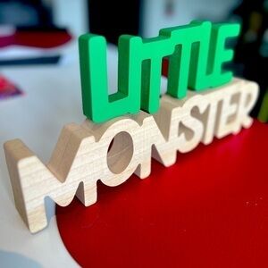 NWT - 3D decor piece “little monster’ fun piece for your kids room!